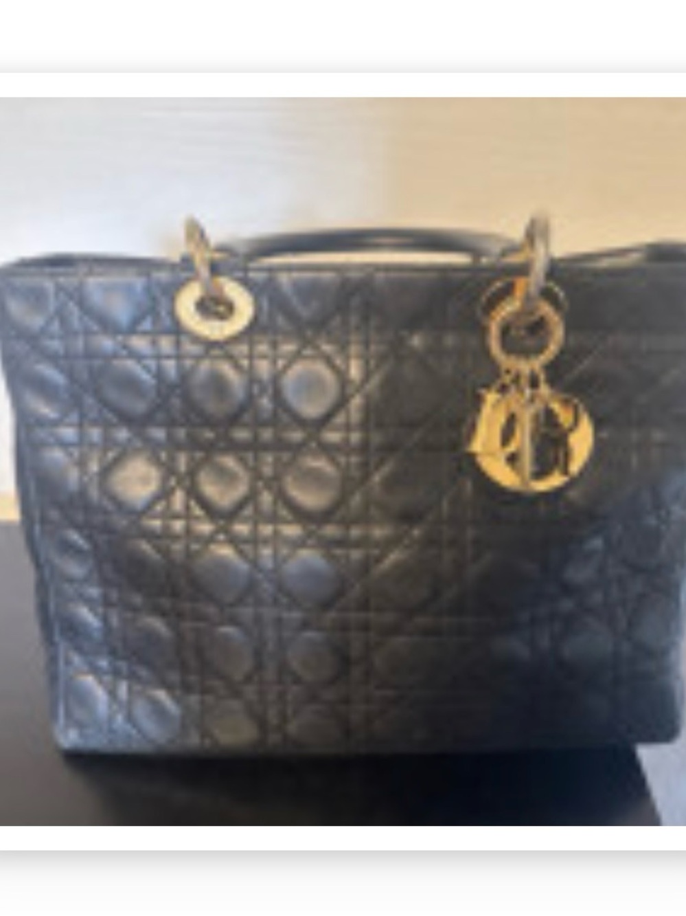 Dior Lafy Dior Large Cannage black
